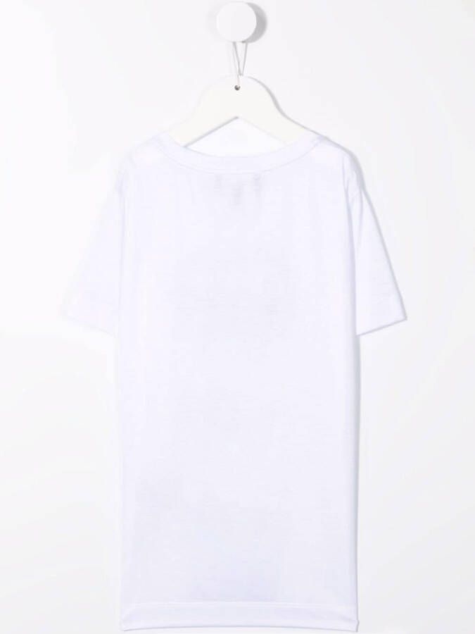 Emporio Armani Kids T-shirt met logoprint Wit