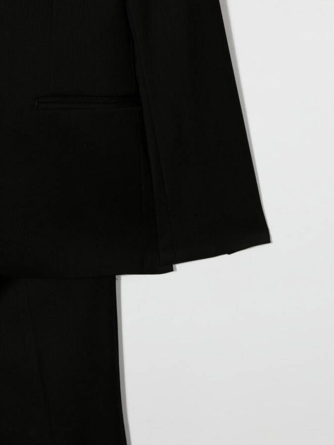 Emporio Armani Kids Tweedelig pak met enkele rij knopen Zwart