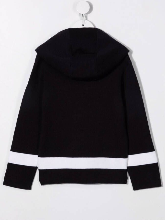 Emporio Armani Kids Vest met capuchon Blauw