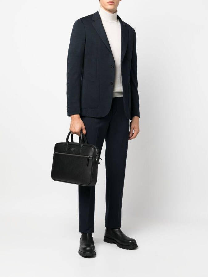 Emporio Armani Laptophoes met logoplakkaat Zwart