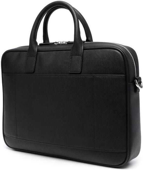 Emporio Armani Laptophoes met logoplakkaat Zwart