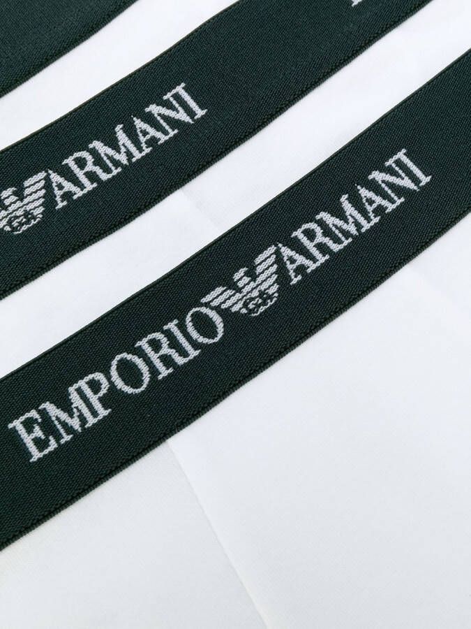 Emporio Armani logo band boxers Wit