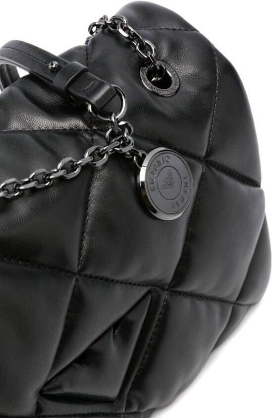 Emporio Armani Gewatteerde schoudertas Zwart