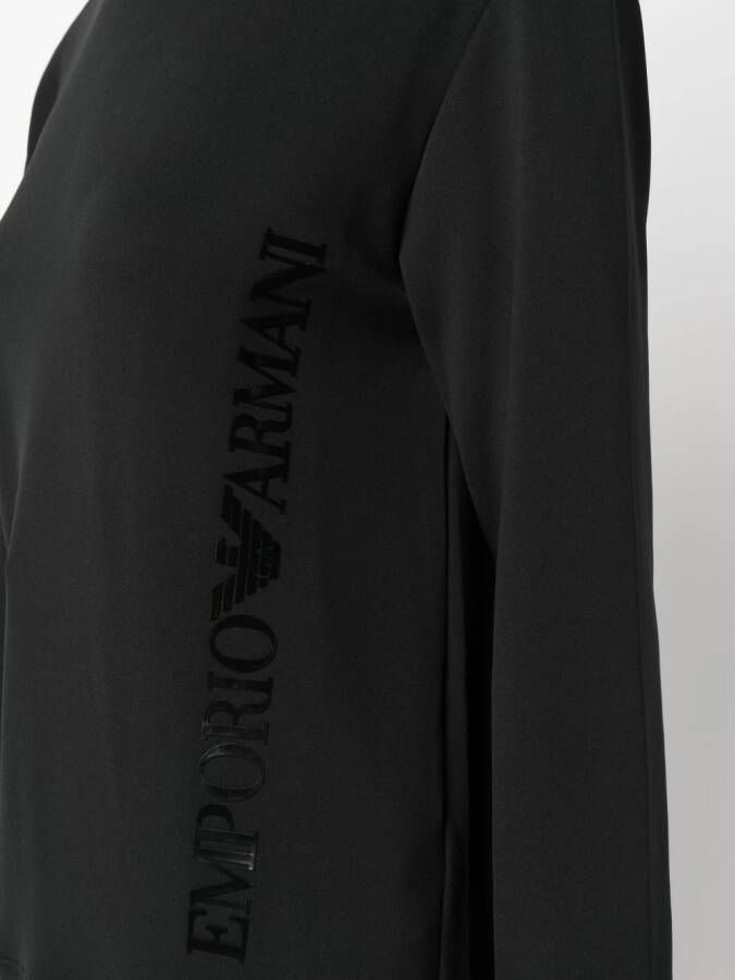 Emporio Armani Sweater met logo-reliëf Zwart