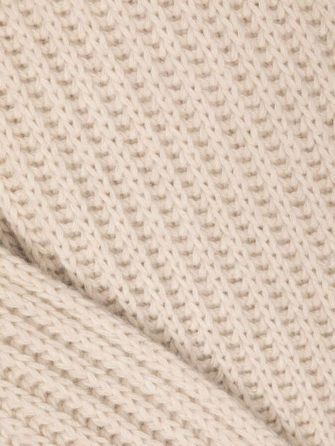 Emporio Armani Sjaal met logopatch Beige