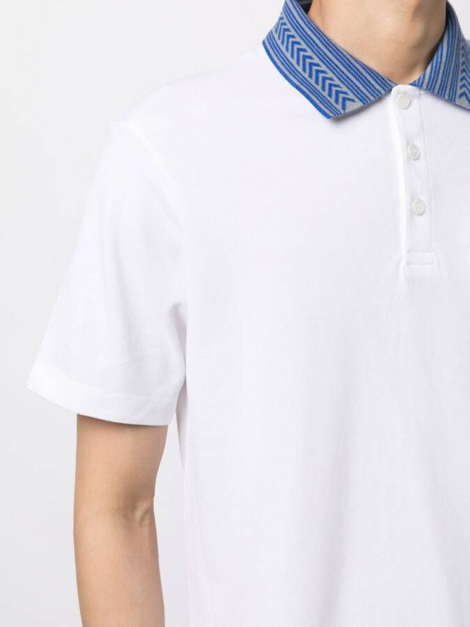 Emporio Armani Poloshirt met logopatch Wit
