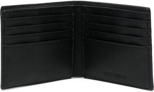 Emporio Armani Portemonnee met logoplakkaat Zwart