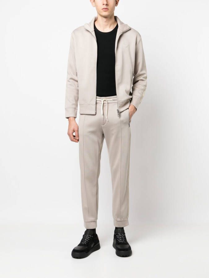 Emporio Armani Trainingsbroek met logoplakkaat Beige