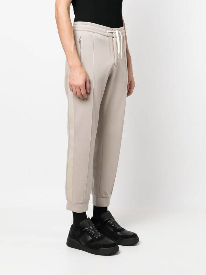 Emporio Armani Trainingsbroek met logoplakkaat Beige