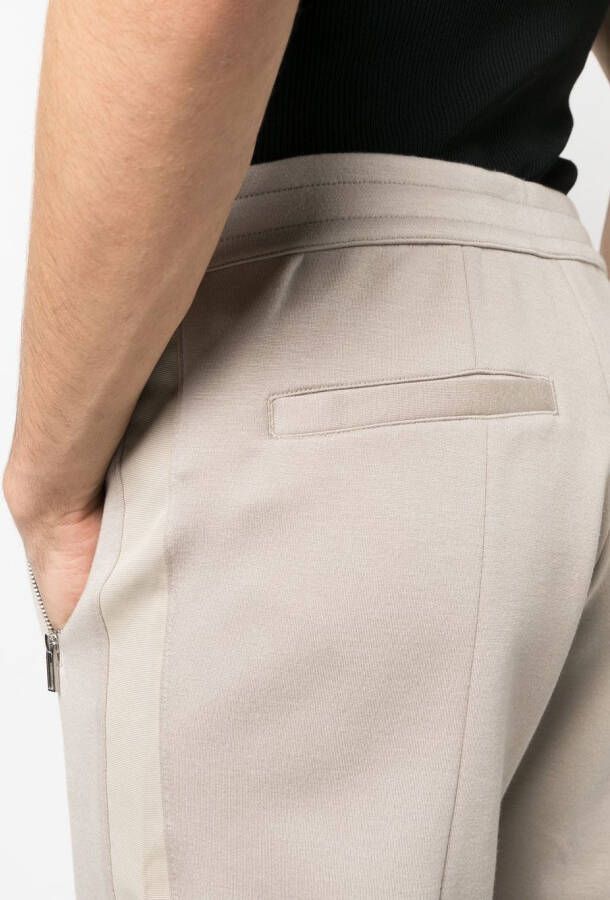 Emporio Armani Trainingsbroek met logoplakkaat Beige