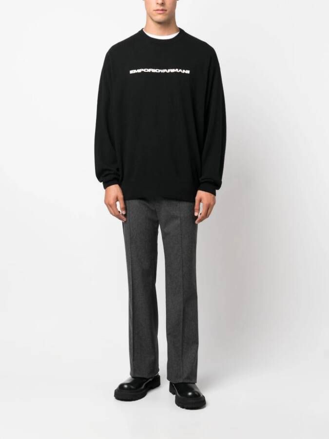 Emporio Armani Trui met logoprint Zwart
