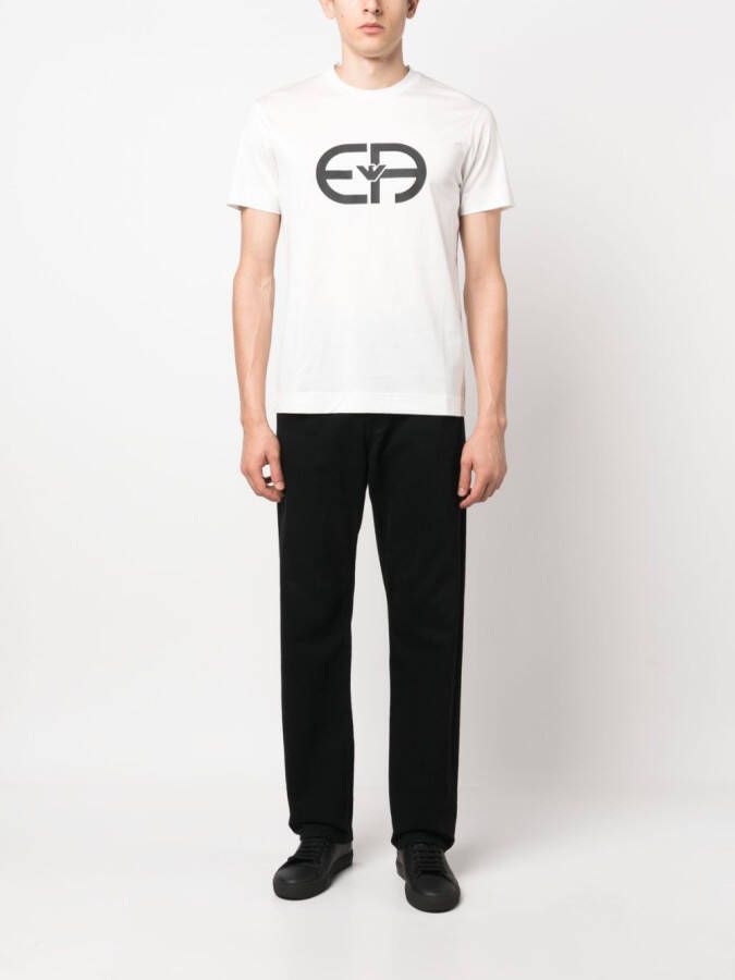 Emporio Armani T-shirt met logoprint Wit