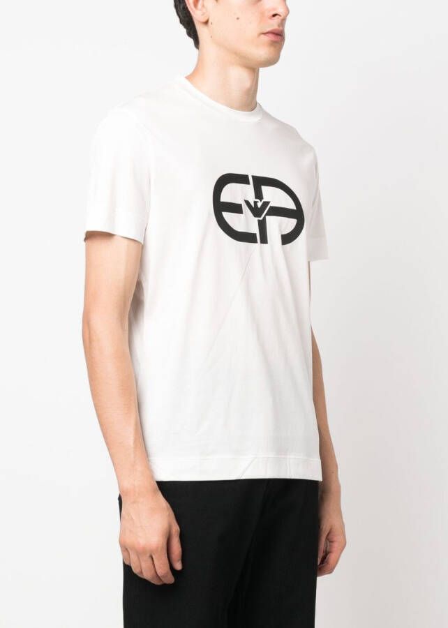 Emporio Armani T-shirt met logoprint Wit