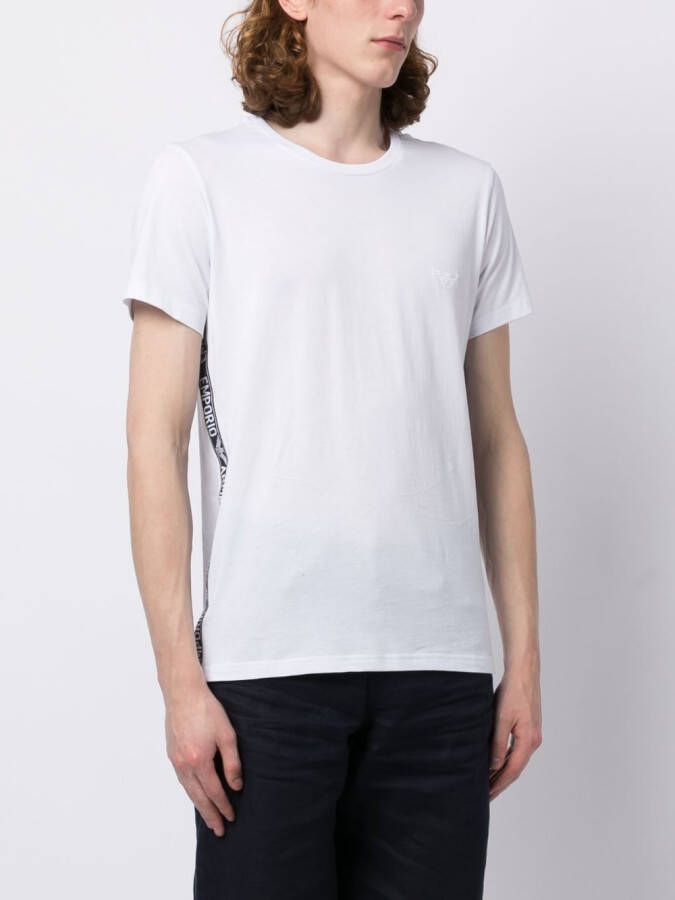 Emporio Armani T-shirt met logoband Wit