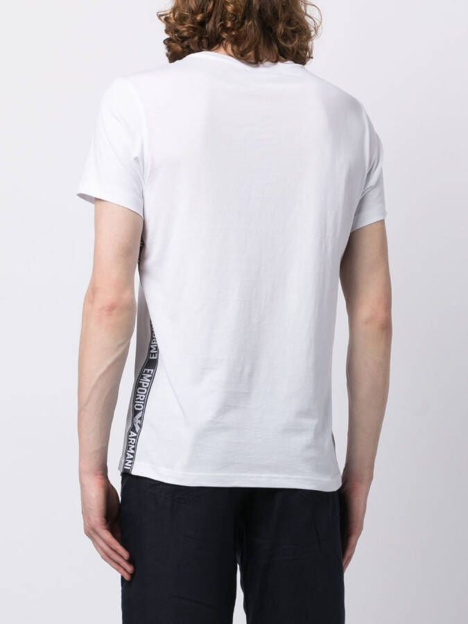 Emporio Armani T-shirt met logoband Wit