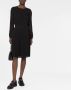 Emporio Armani Midi-jurk met lange mouwen Zwart - Thumbnail 2