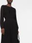 Emporio Armani Midi-jurk met lange mouwen Zwart - Thumbnail 3