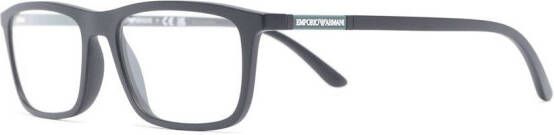 Emporio Armani Bril met rechthoekig montuur Zwart