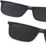 Emporio Armani Bril met rechthoekig montuur Zwart - Thumbnail 4