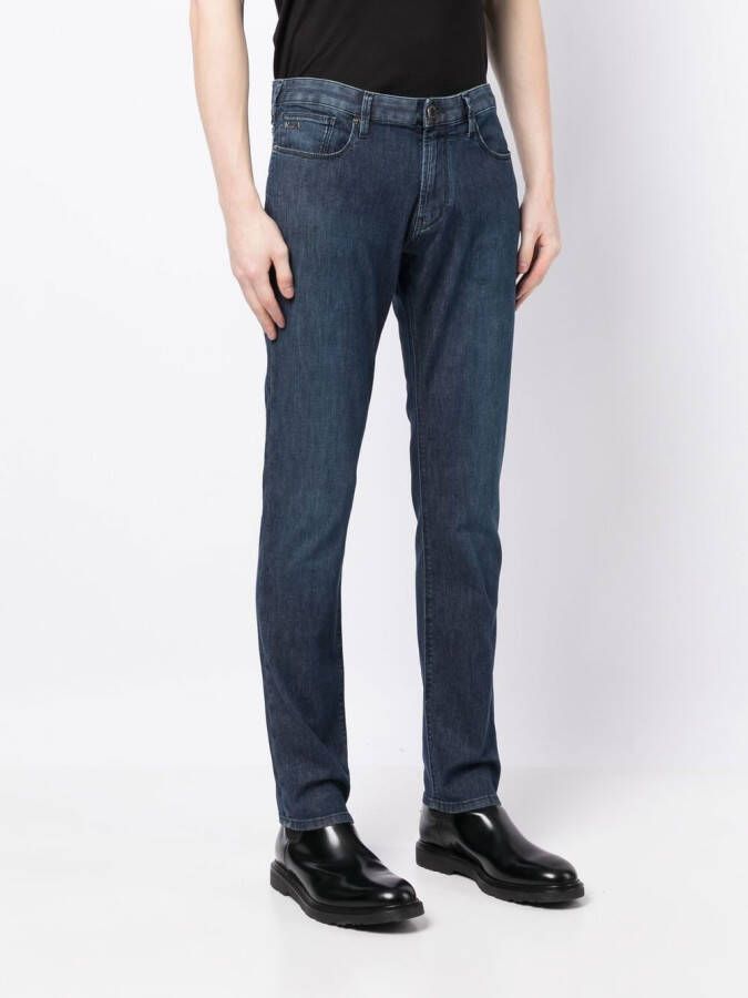 Emporio Armani J06 slim-fit jeans Blauw