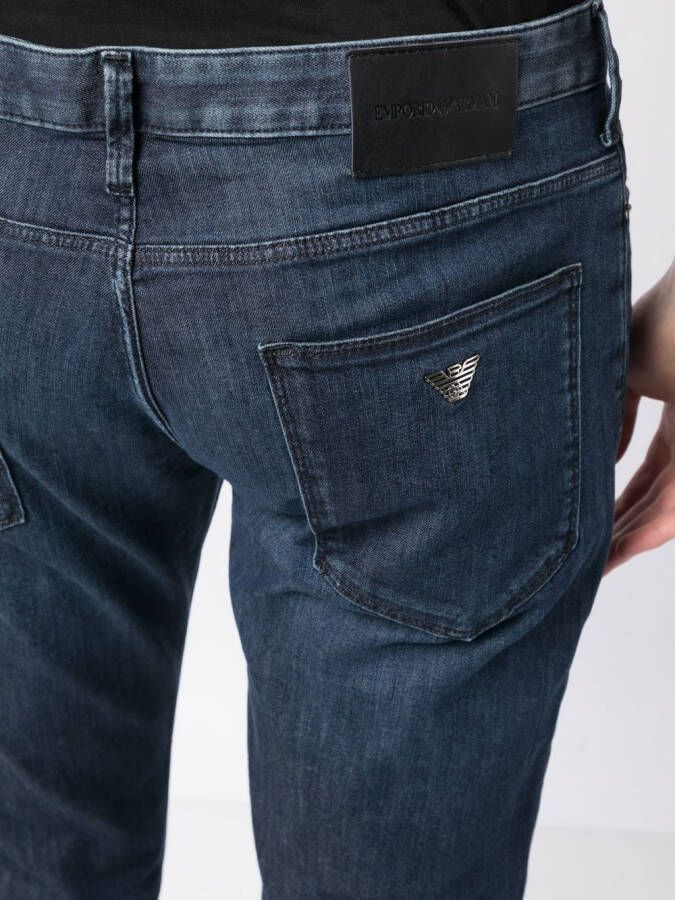 Emporio Armani J06 slim-fit jeans Blauw
