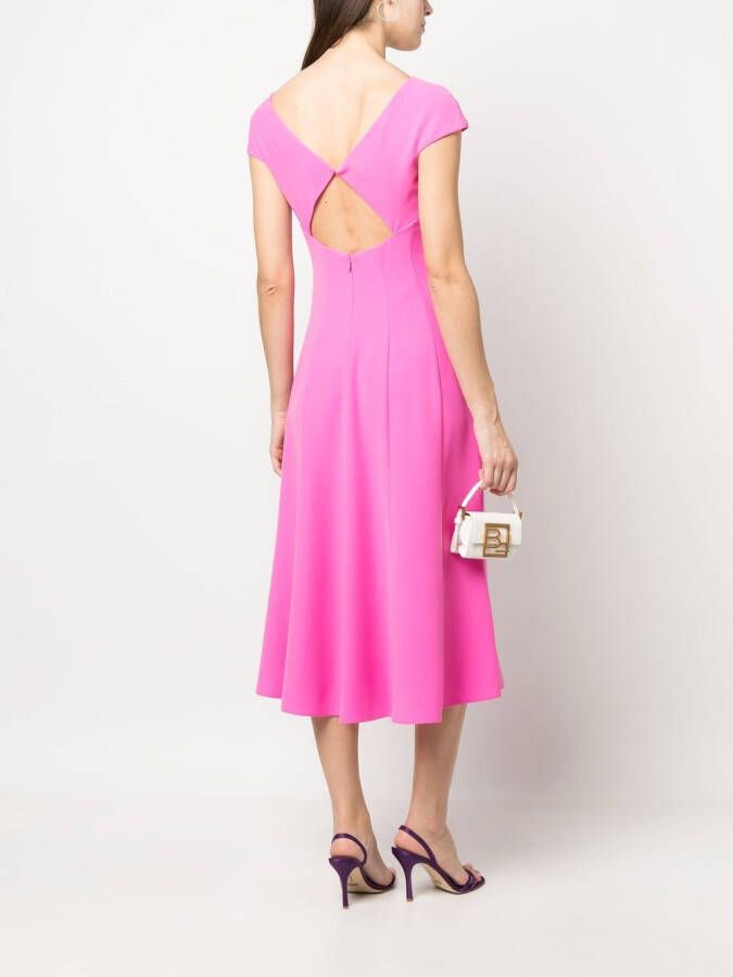 Emporio Armani Midi-jurk met uitgesneden rug Roze
