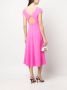 Emporio Armani Midi-jurk met uitgesneden rug Roze - Thumbnail 2