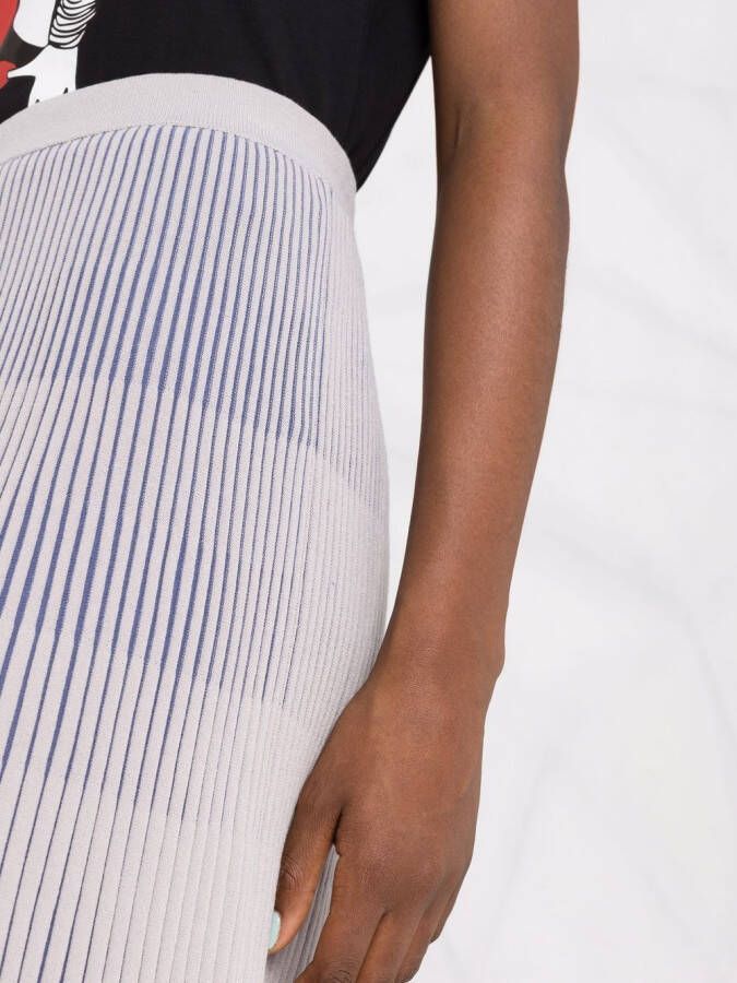 Emporio Armani Midi-plooirok Grijs