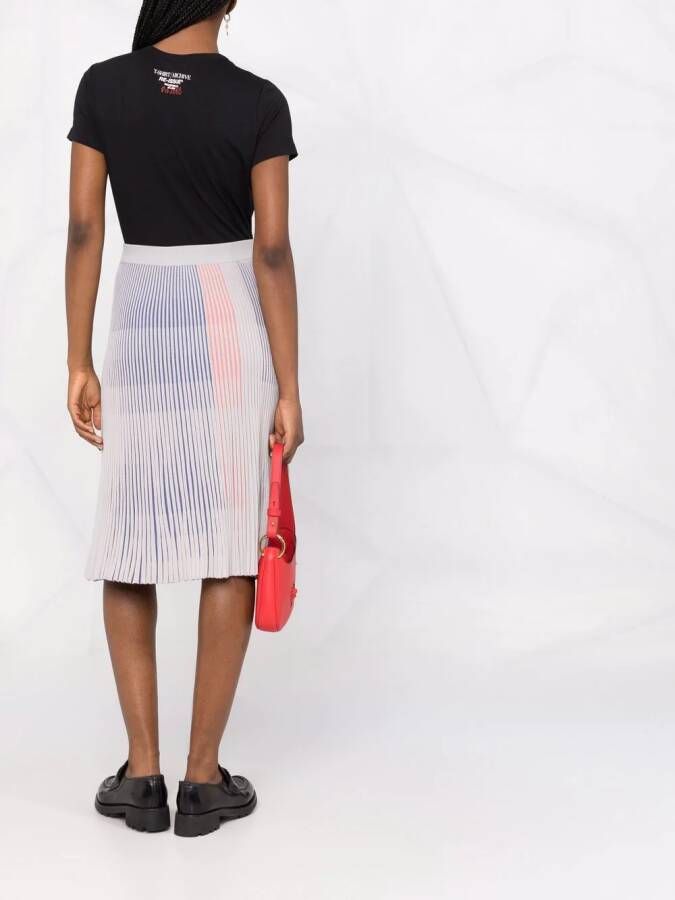 Emporio Armani Midi-plooirok Grijs