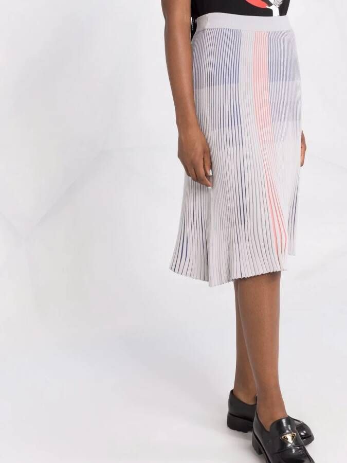 Emporio Armani Midi-plooirok Grijs