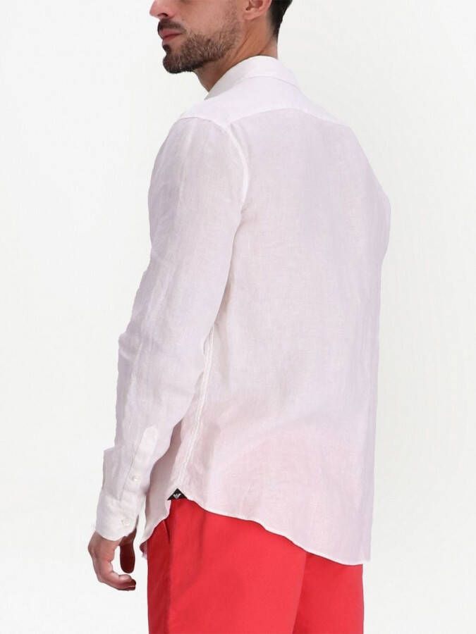 Emporio Armani Overhemd met contrasterende afwerking Wit