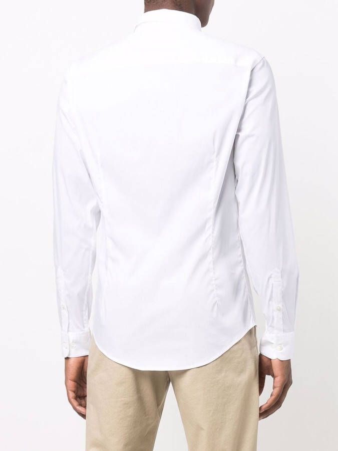 Emporio Armani Overhemd met logopatch Wit