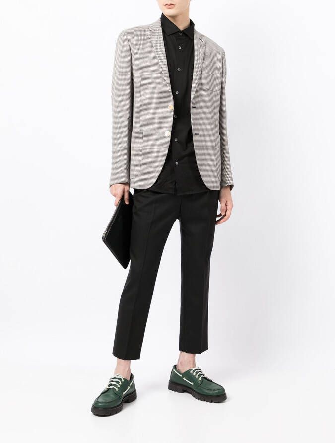 Emporio Armani Overhemd met logoplakkaat Zwart