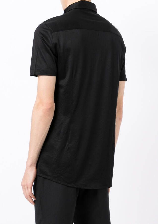 Emporio Armani Overhemd met logoplakkaat Zwart