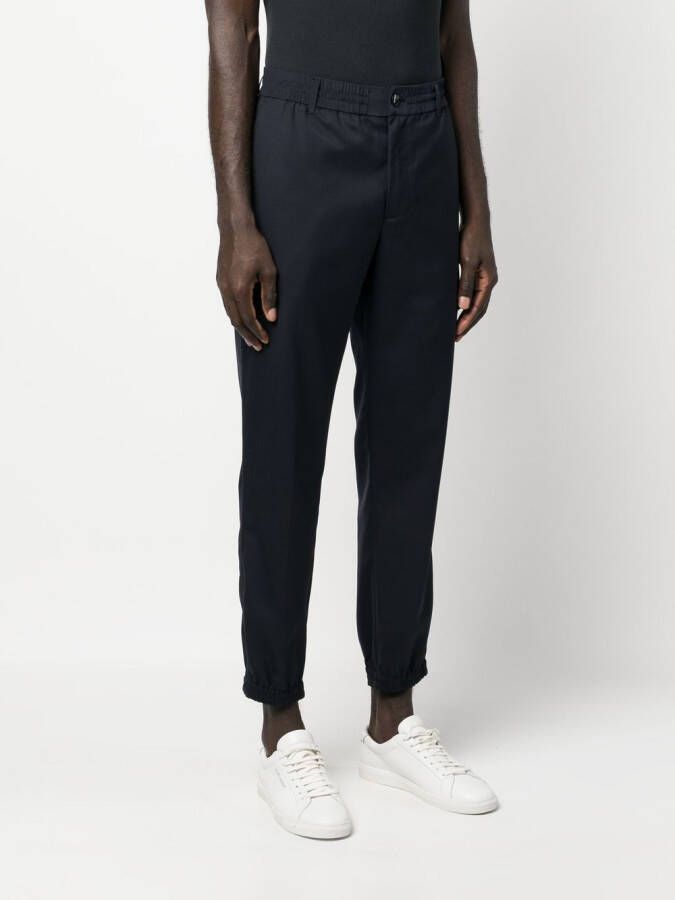 Emporio Armani Pantalon met elastische tailleband Blauw