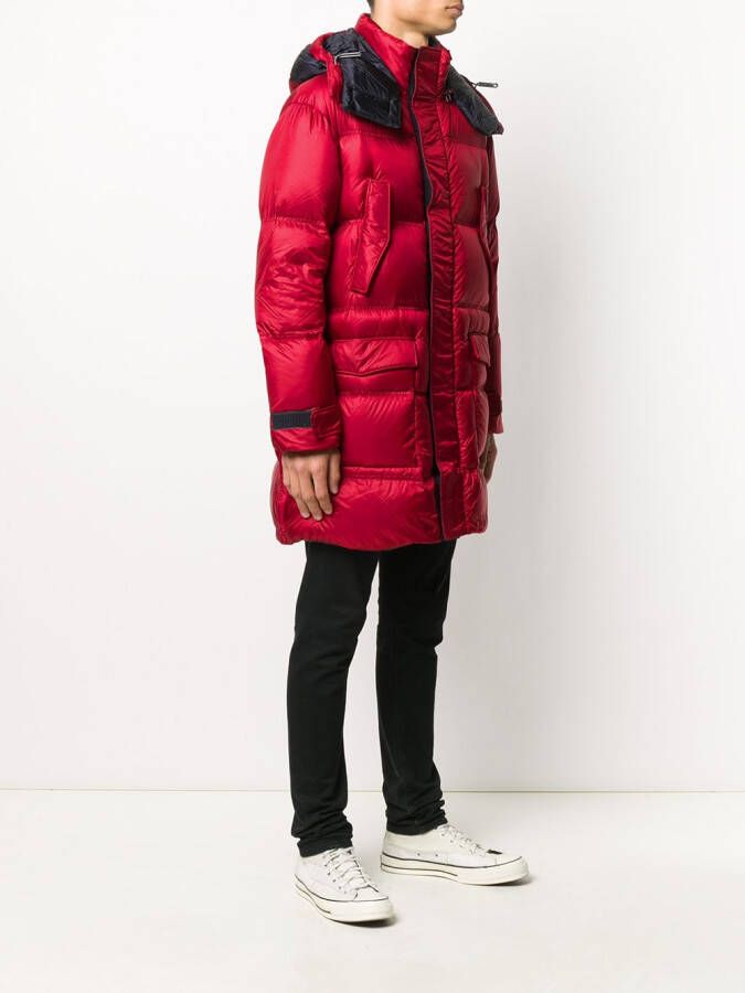 Emporio Armani Parka met capuchon Rood