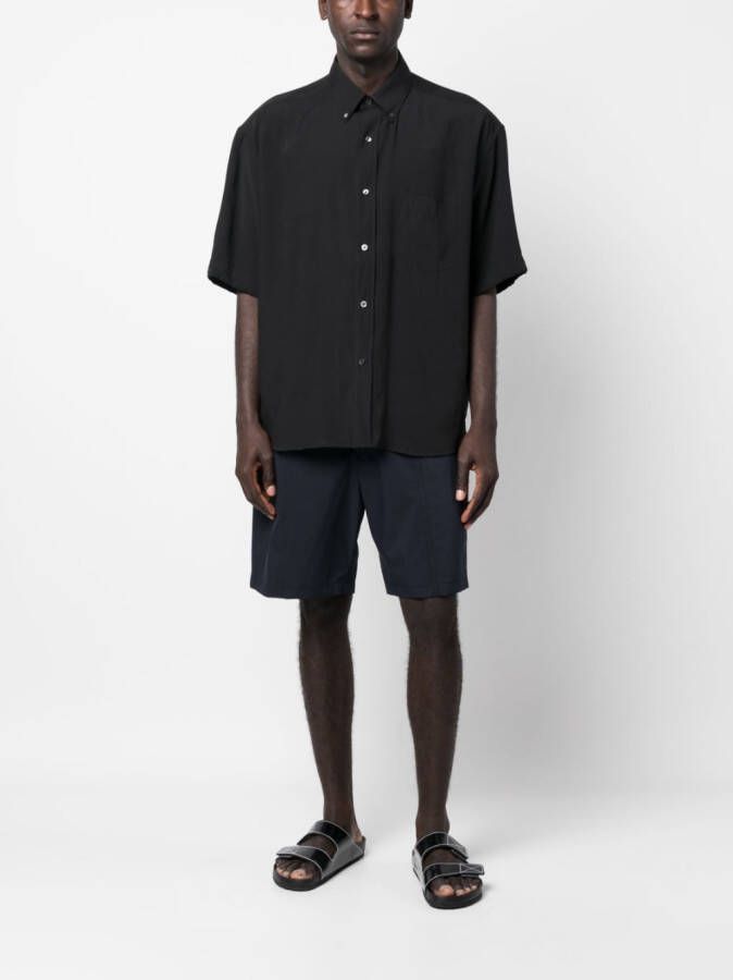 Emporio Armani Overhemd met opgestikte zak Zwart