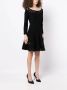 Emporio Armani Midi-jurk met geperforeerd detail Zwart - Thumbnail 3
