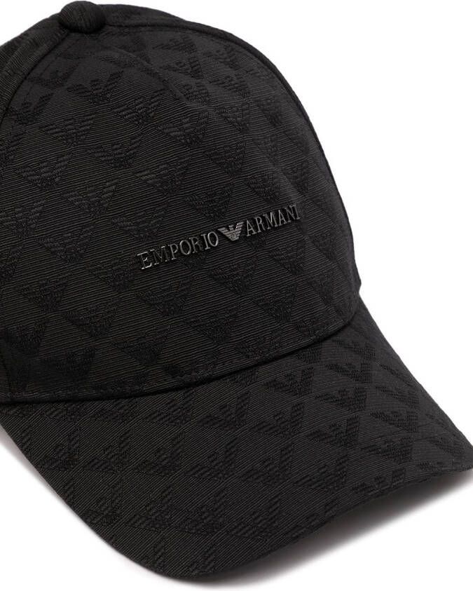 Emporio Armani Pet met logoprint Zwart