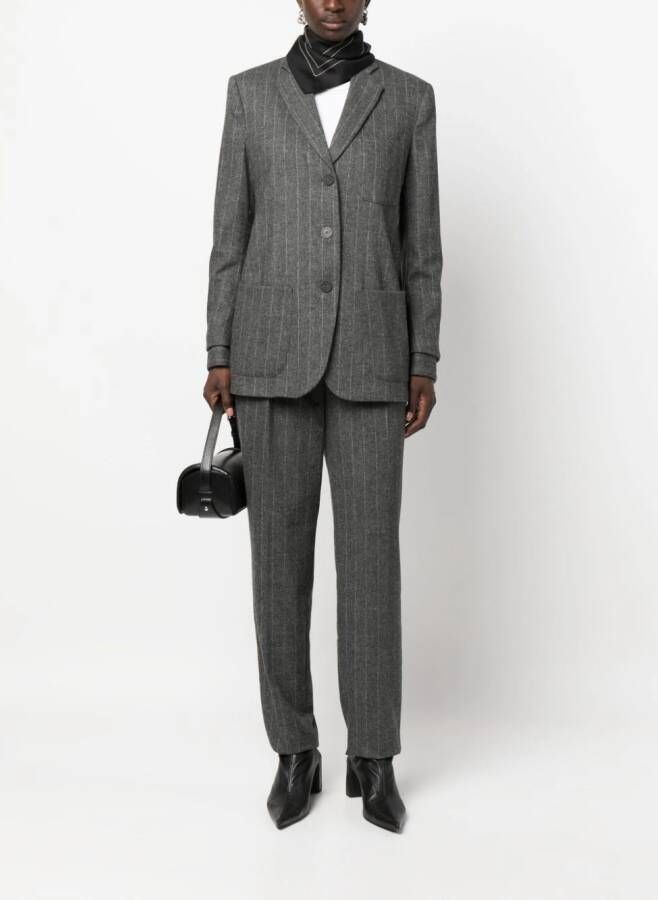 Emporio Armani Pantalon met krijtstreep Grijs