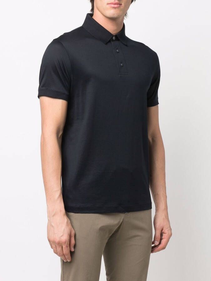 Emporio Armani Poloshirt met adelaarprint Blauw