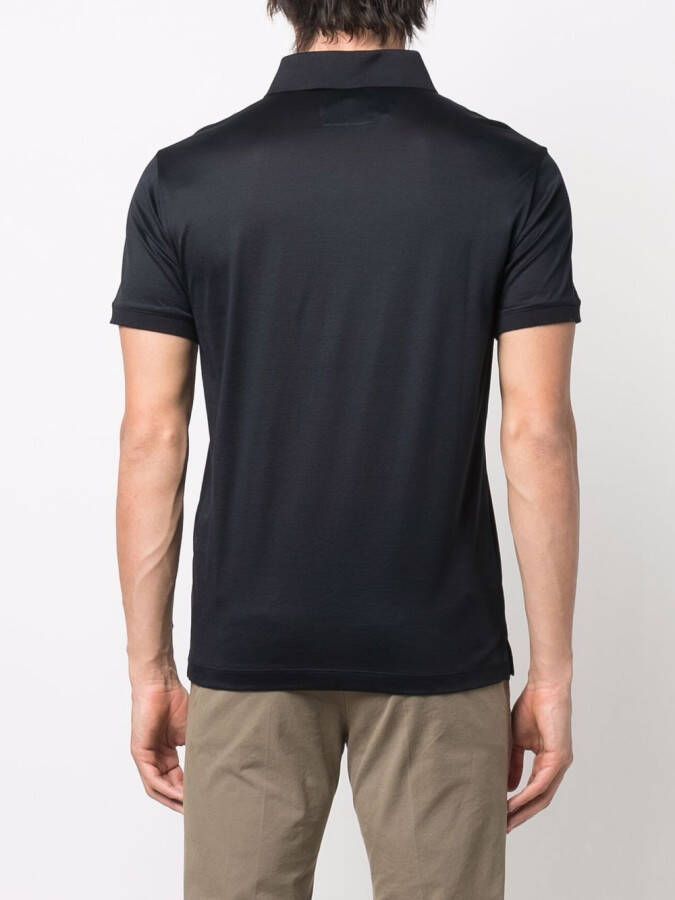 Emporio Armani Poloshirt met adelaarprint Blauw