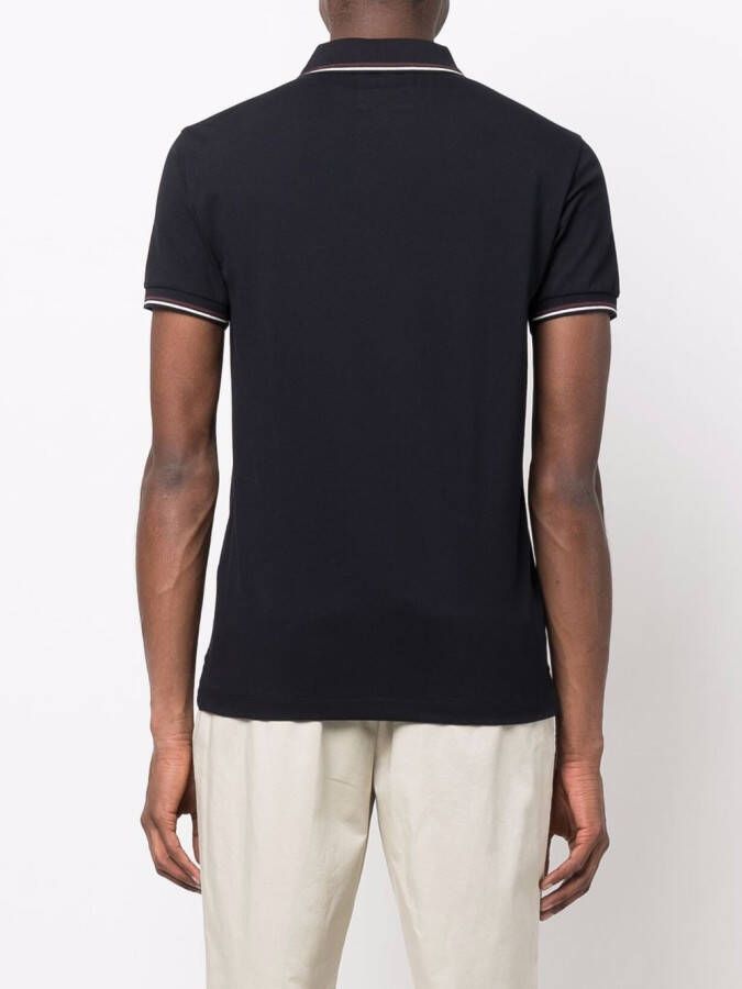 Emporio Armani Poloshirt met geborduurd logo Blauw