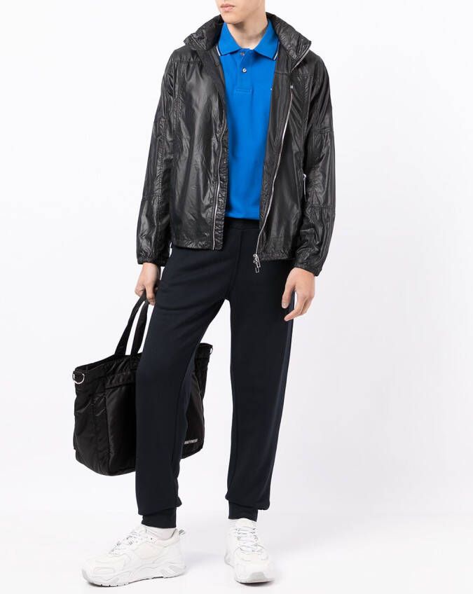 Emporio Armani Poloshirt met geborduurd logo Blauw