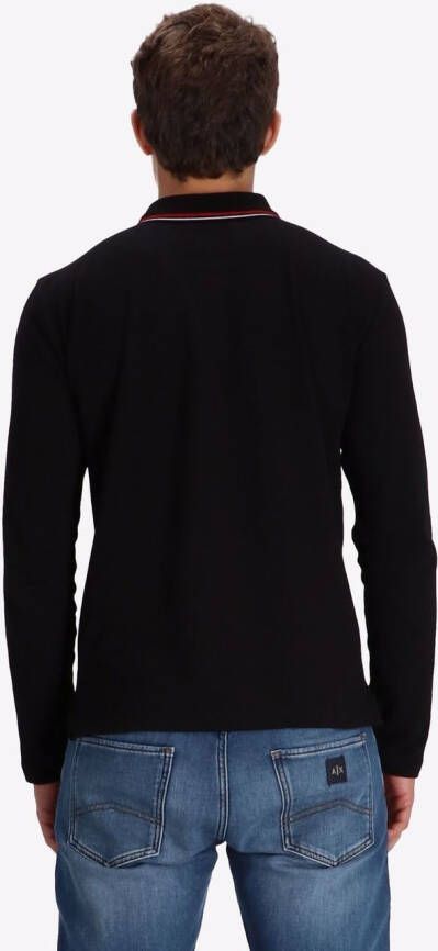 Emporio Armani Poloshirt met geborduurd logo Zwart