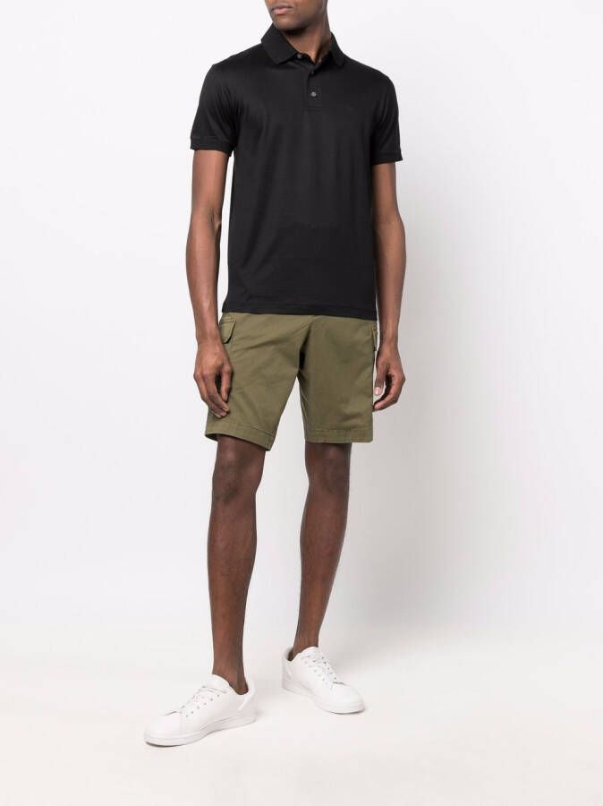 Emporio Armani Poloshirt met geborduurd logo Zwart