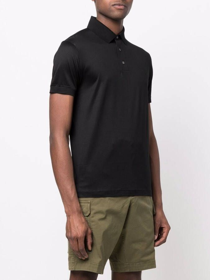 Emporio Armani Poloshirt met geborduurd logo Zwart