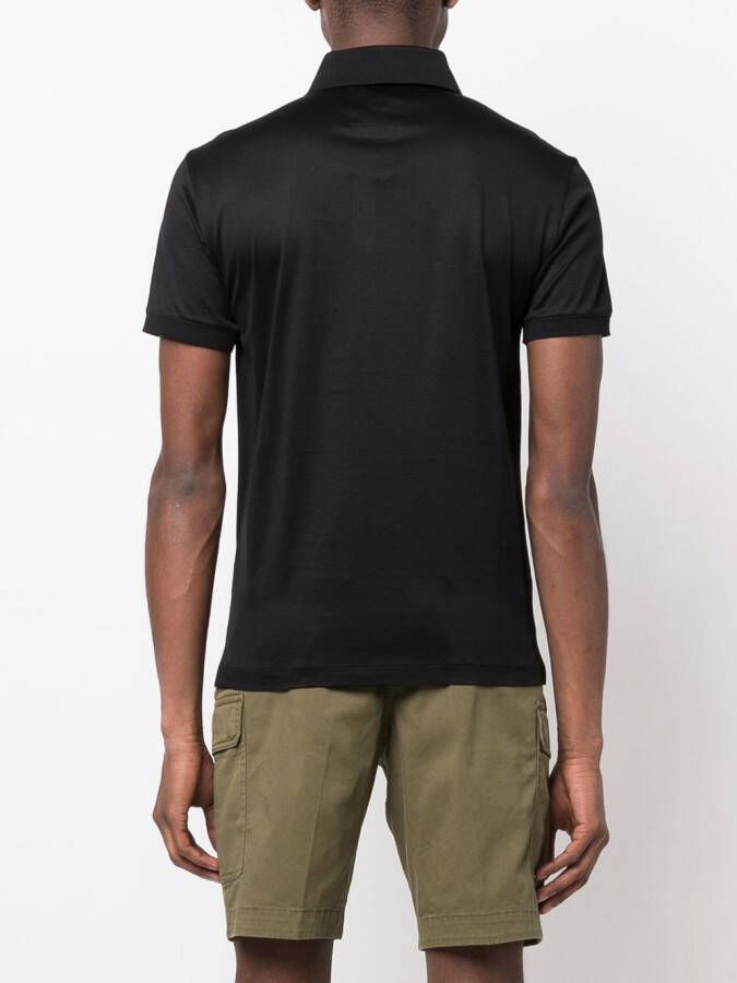 Emporio Armani Poloshirt met geborduurd logo Zwart