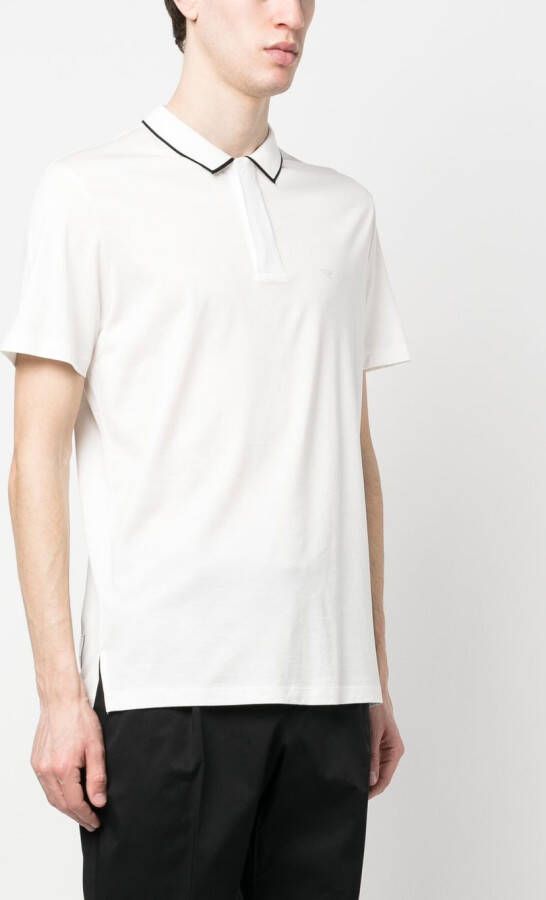 Emporio Armani Poloshirt met logopatch Wit