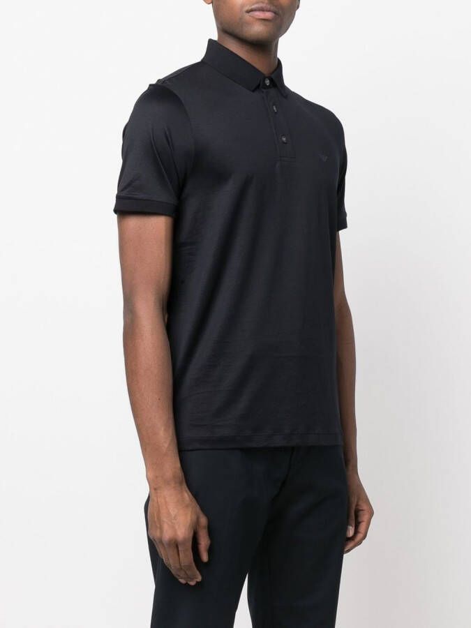 Emporio Armani Poloshirt met logoprint Blauw